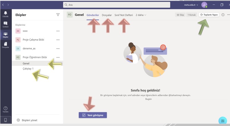 Teams – Öğretimde Fark Etme